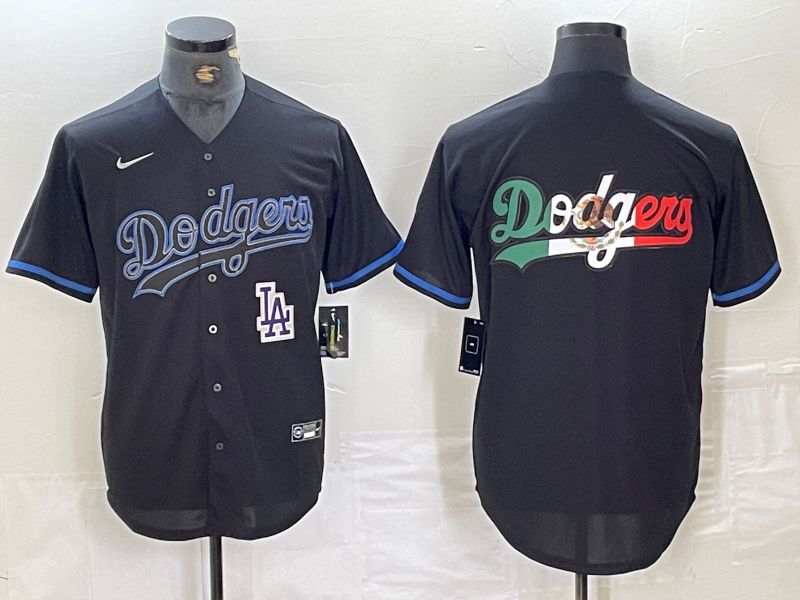 Men 2025 Los Angeles Dodgers Blank Black Shadows Nike MLB Jersey style 6233->los angeles dodgers->MLB Jersey